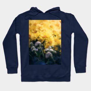 Yellow chrysanthemums painting Hoodie